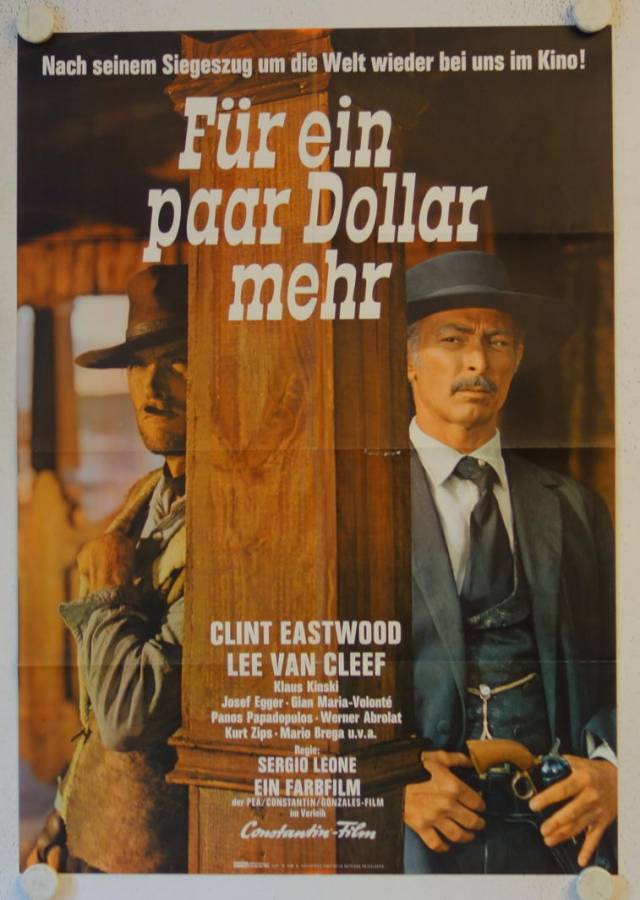 For a few Dollars more re- release german movie poster